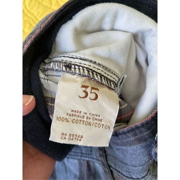 Mens Tommy Bahama Blue & Black Plaid Shorts, Size 35 - Picture 9 of 9